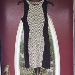 Black and white diamond dress
